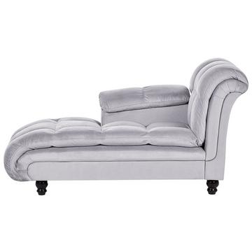 Chaise longue côté droit en Velours Glamour LORMONT