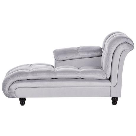 Beliani Chaise longue versione destra en Velluto Glamour LORMONT  