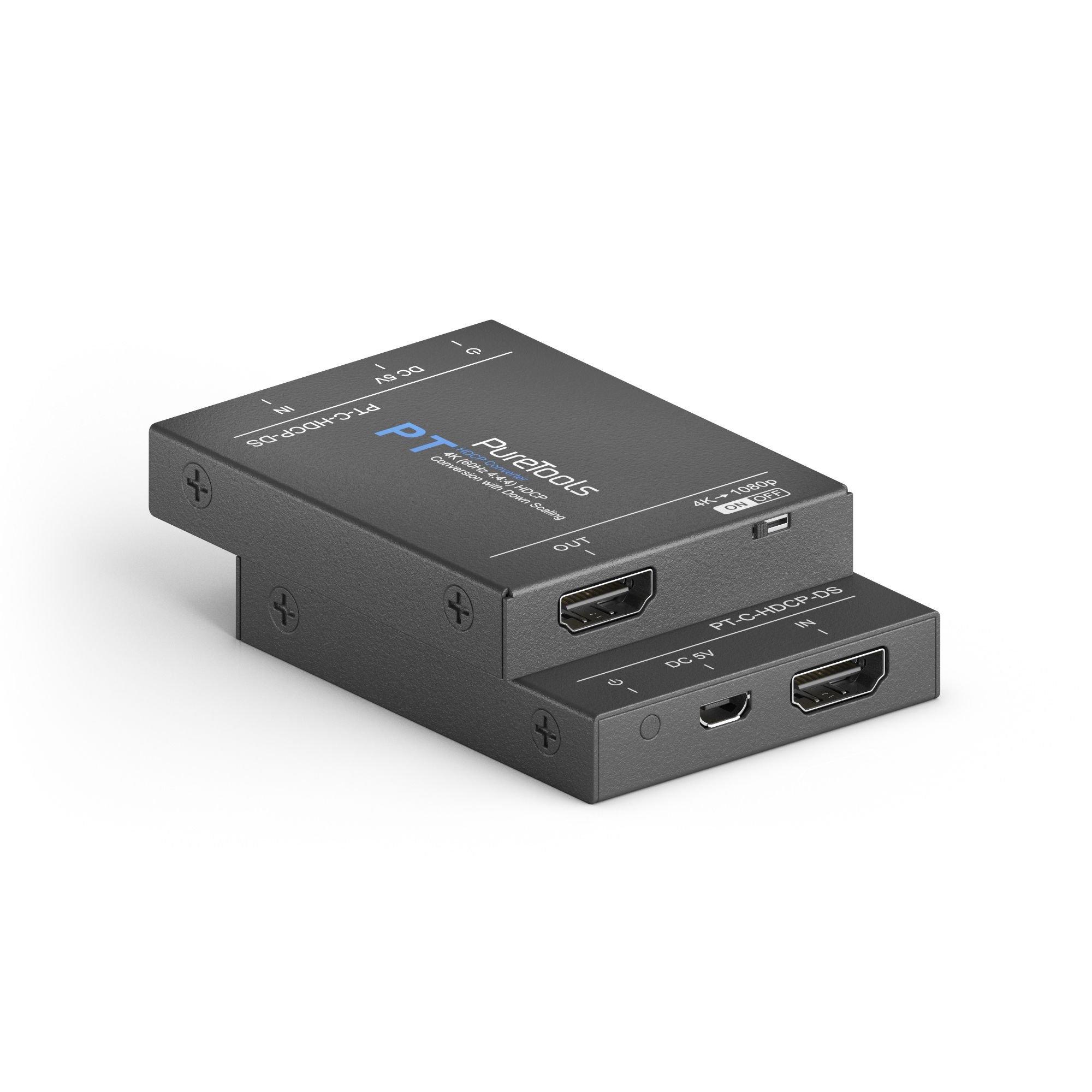 PureTools  PureTools PT-C-HDCP-DS convertisseur de signal vidéo Convertisseur vidéo actif 3840 x 2160 pixels 