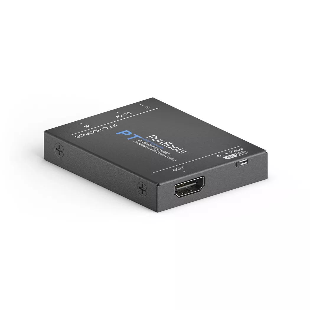 PureTools -  PT-C-HDCP-DS Videosignal-Konverter Aktiver Videokonverter 3840 x 2160 Pixel, Grau