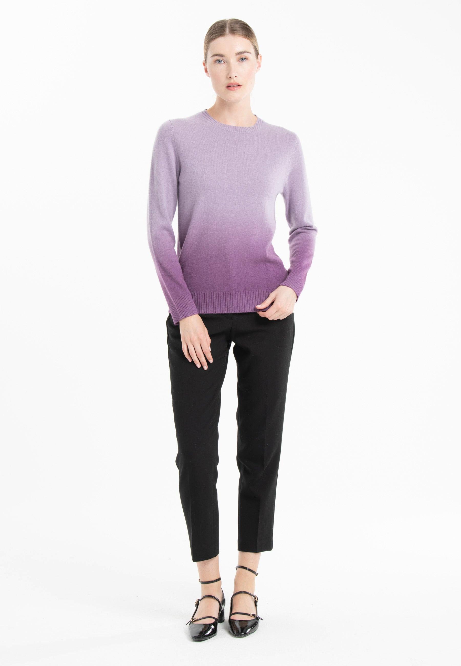 Studio Cashmere8 MIA 8 Pullover Rundhalsausschnitt mit Tie & Dye-Muster  