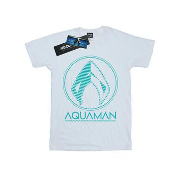 Aquaman Aqua Logo TShirt