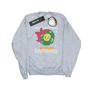 LOONEY TUNES Tweety Pie Christmas Fair Isle Sweatshirt  