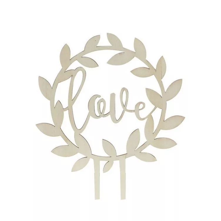 PartyDeco Cake Topper Love en Bois Rond online kaufen MANOR