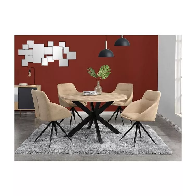 Vente-unique Esstisch TILKI MDF Metall Eiche online kaufen MANOR