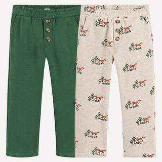 La Redoute Collections  2er-Set gerade Moltonhosen 
