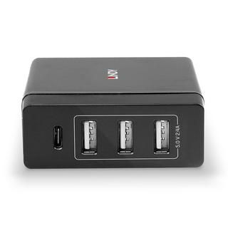 LINDY  USB-Ladegerät 72 W Steckdose Ausgangsstrom (max.) 3 A Anzahl Ausgänge: 4 x USB-A, USB-C® USB Power Deliv 