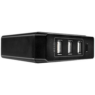 LINDY  USB-Ladegerät 72 W Steckdose Ausgangsstrom (max.) 3 A Anzahl Ausgänge: 4 x USB-A, USB-C® USB Power Deliv 