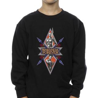 MARVEL  Sweat WAKANDA FOREVER TRIBAL SPEAR CHEST 