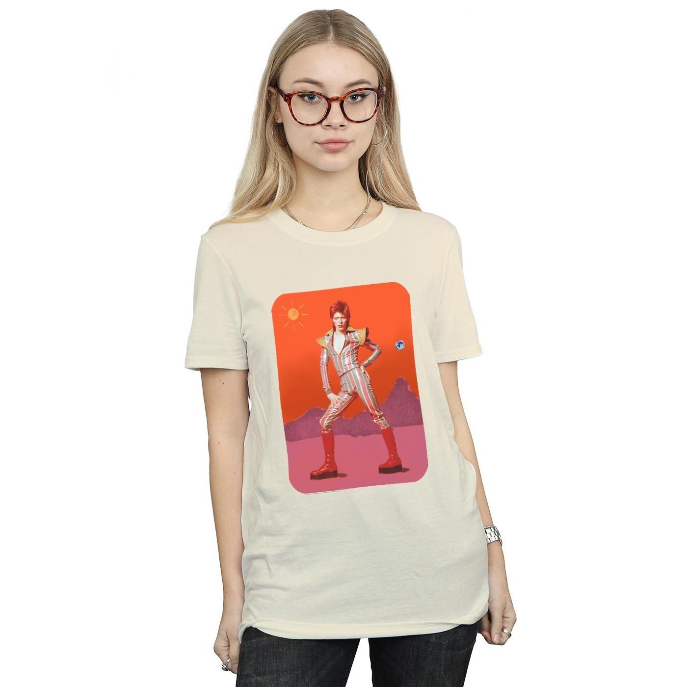 David Bowie On Mars Bedrucktes T-Shirt  