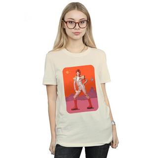 David Bowie On Mars Bedrucktes T-Shirt  