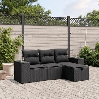 VidaXL set divano da giardino Polirattan  