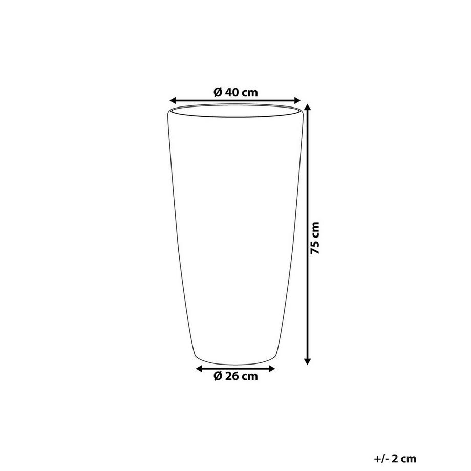 Beliani Cache-pot en Fibre d'argile Traditionnel TSERIA  