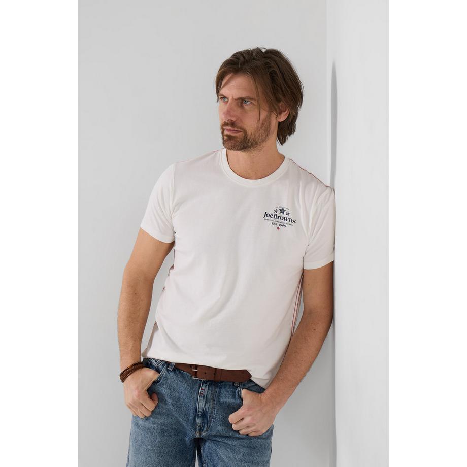 Graphic-Logo-T-Shirt mit Front- und Backprint