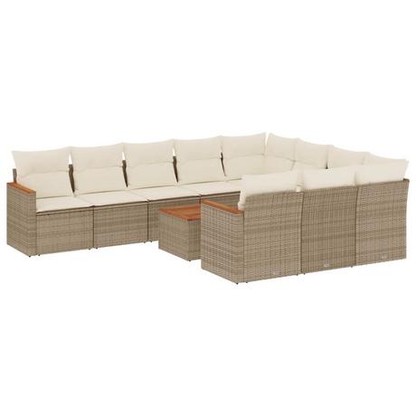 VidaXL Garten sofagarnitur poly-rattan  