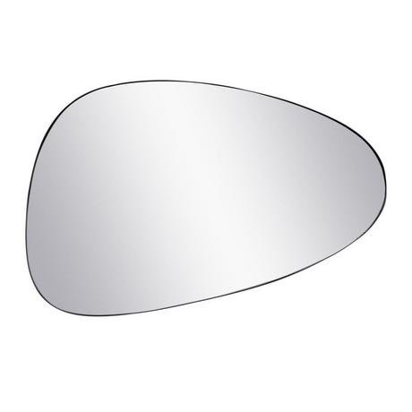 Vente-unique Miroir organique en métal - L. 72 x H. 35 cm - Noir - MANAROLA  