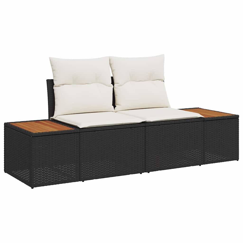VidaXL Canapé de jardin poly rattan  