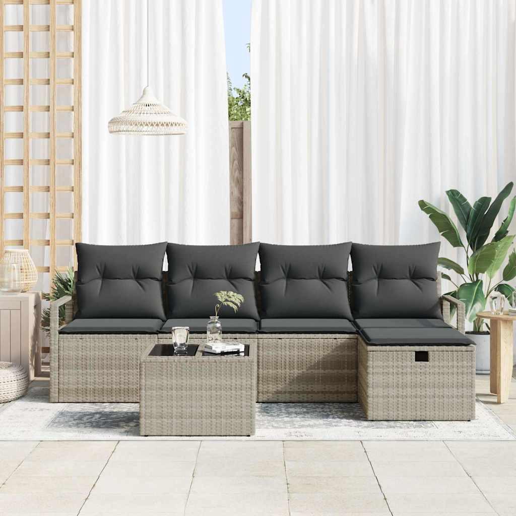 VidaXL Canapé de jardin poly rattan  