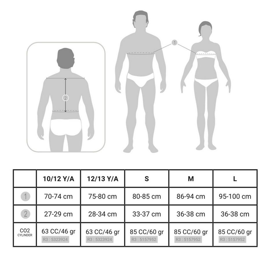 CAPERLAN  Airbag-Schutzweste Polyester 