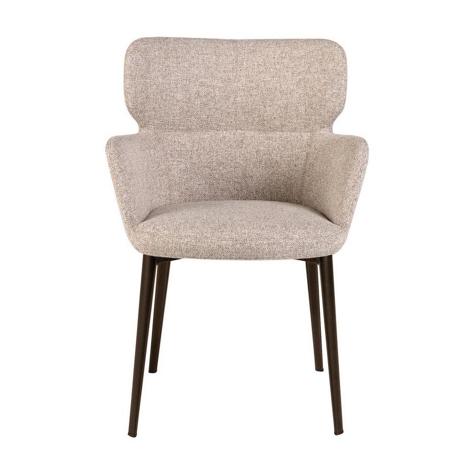 ANGEL CERDA Sedia in tessuto marrone marmorizzato  