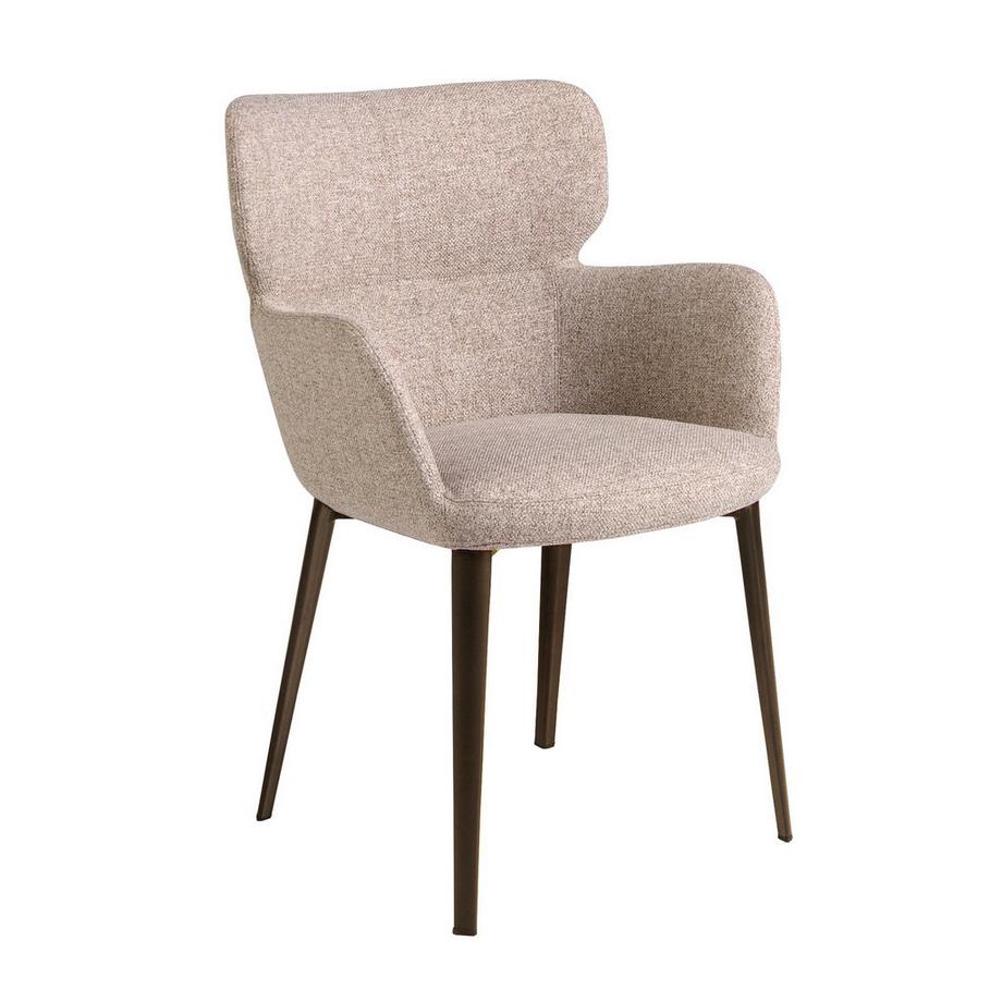 ANGEL CERDA Sedia in tessuto marrone marmorizzato  