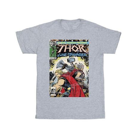 MARVEL  Tshirt THOR LOVE AND THUNDER VINTAGE POSTER 