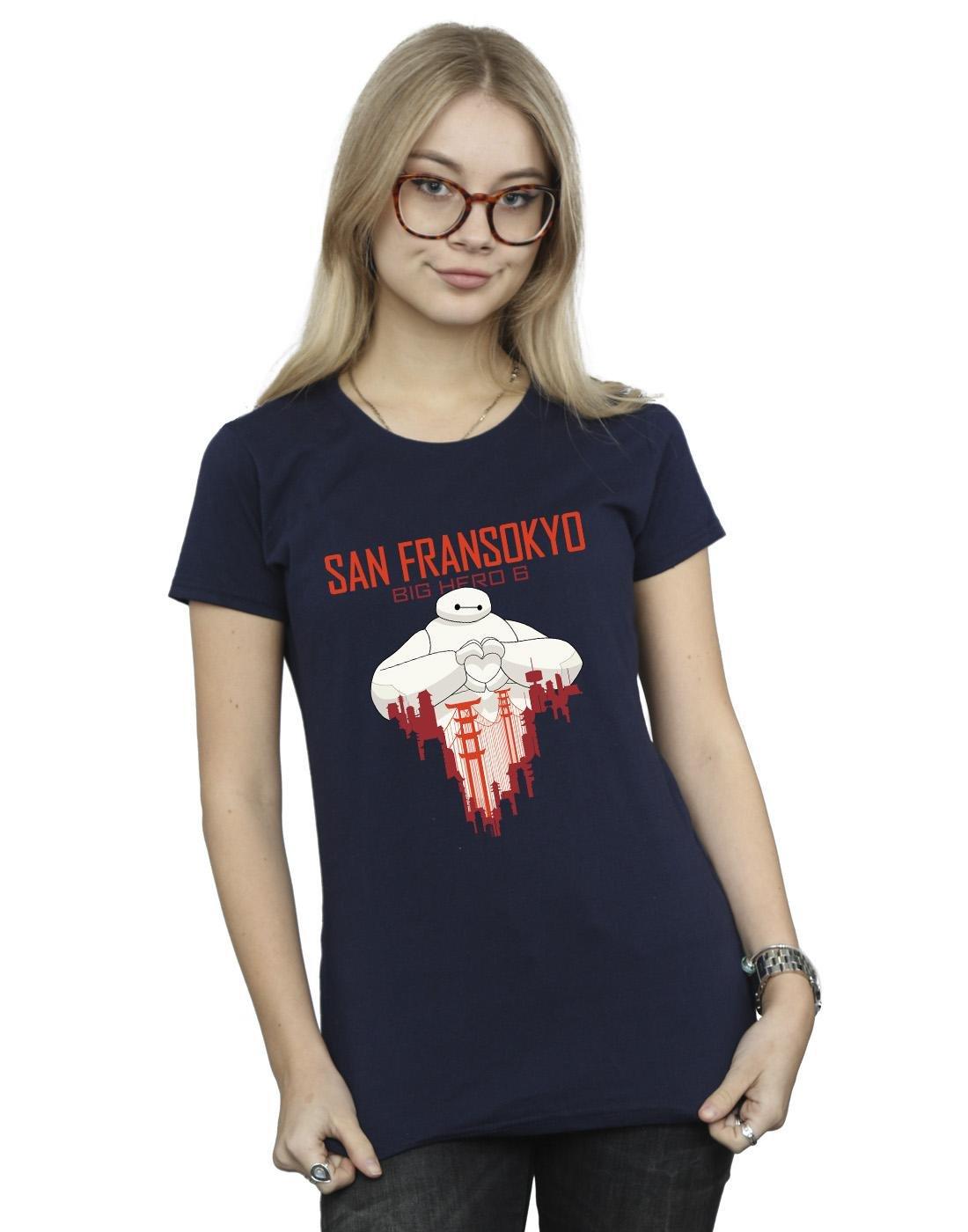 Disney  Big Hero 6 Baymax San Fransokyo Heart TShirt 