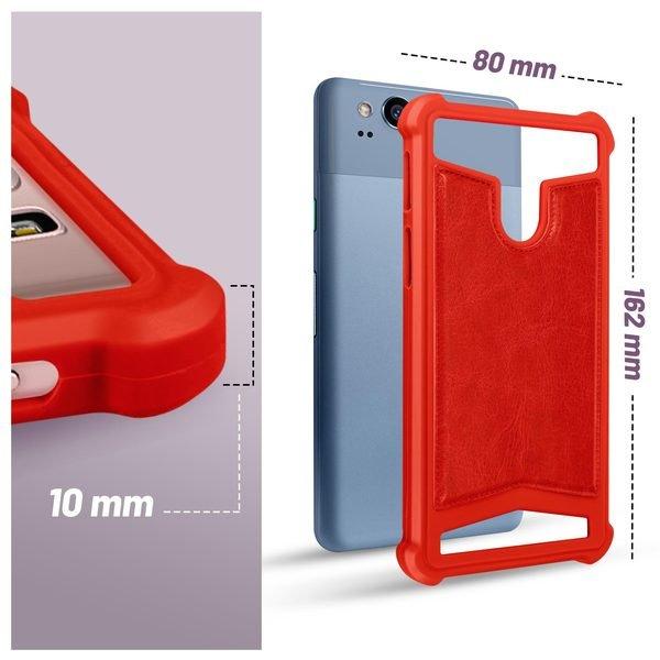 Avizar  Cover Mocca Antishock Rosso 5.3" – 5.6" 