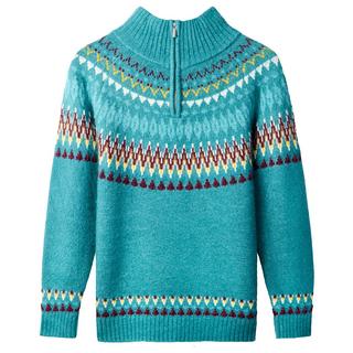 Joe Browns Pull Fair Isle Demi-Zip Maille Épaisse  
