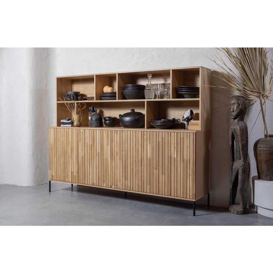 mutoni Buffet New Gravure chêne naturel 200x150  