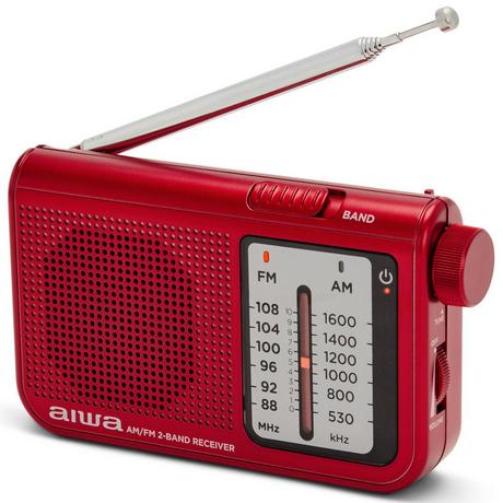 aiwa  Radio de poche avec FM/AM Rouge 