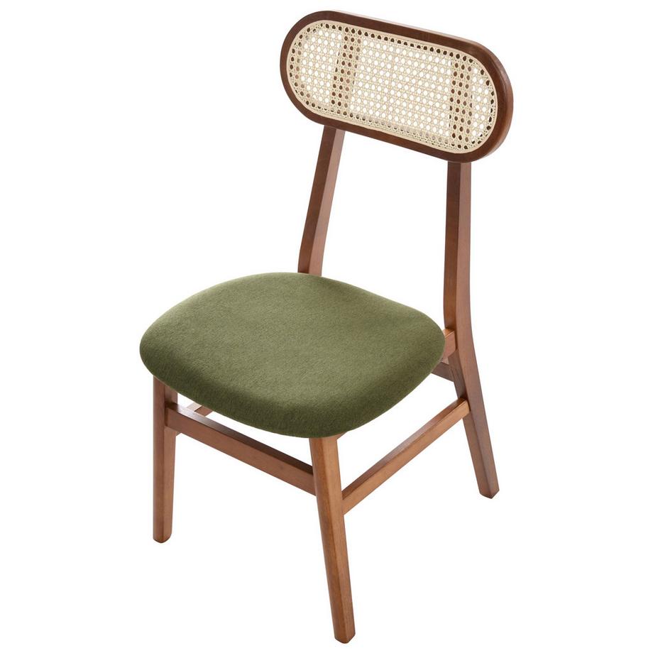 Beliani Set di 2 sedie da pranzo en Legno di caucciù Boho FALLON  