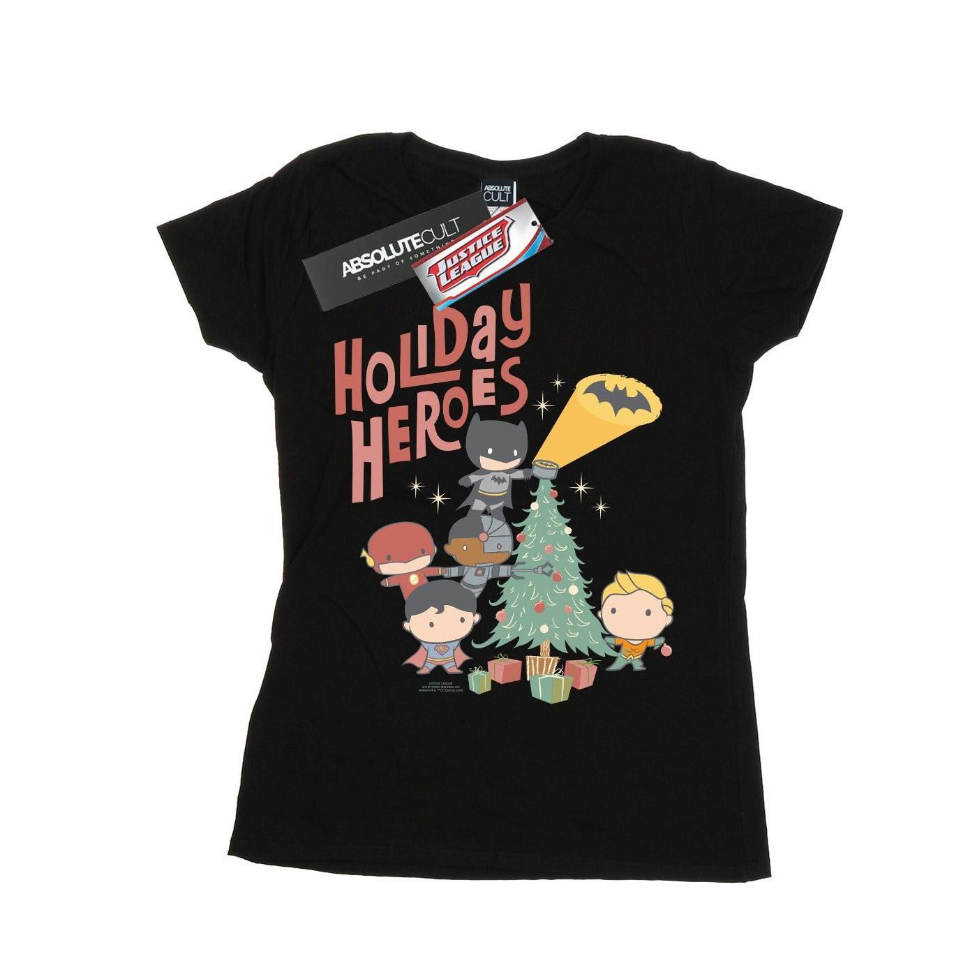 DC COMICS  Justice League Holiday Heroes TShirt 