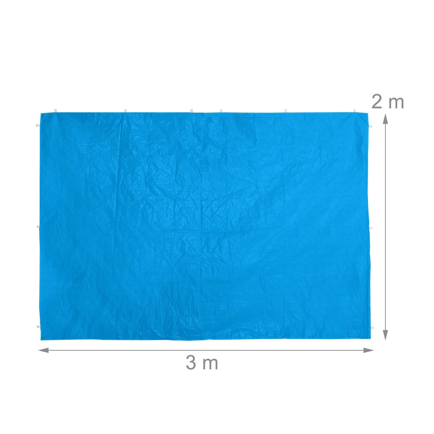 B2X Panneaux latéraux pour tonnelle bleue, lot de 3  
