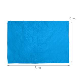 B2X Panneaux latéraux pour tonnelle bleue, lot de 3  