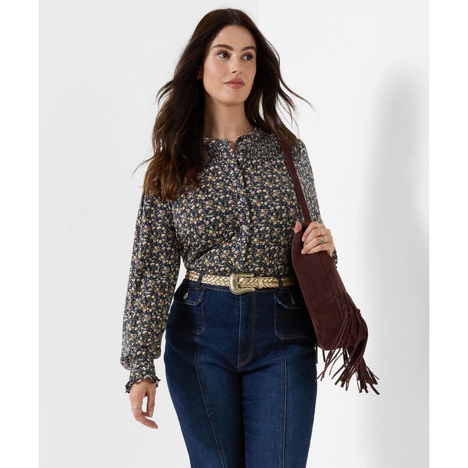 Joe Browns Blouse en Jersey Boutonnée Imprimé Floral  