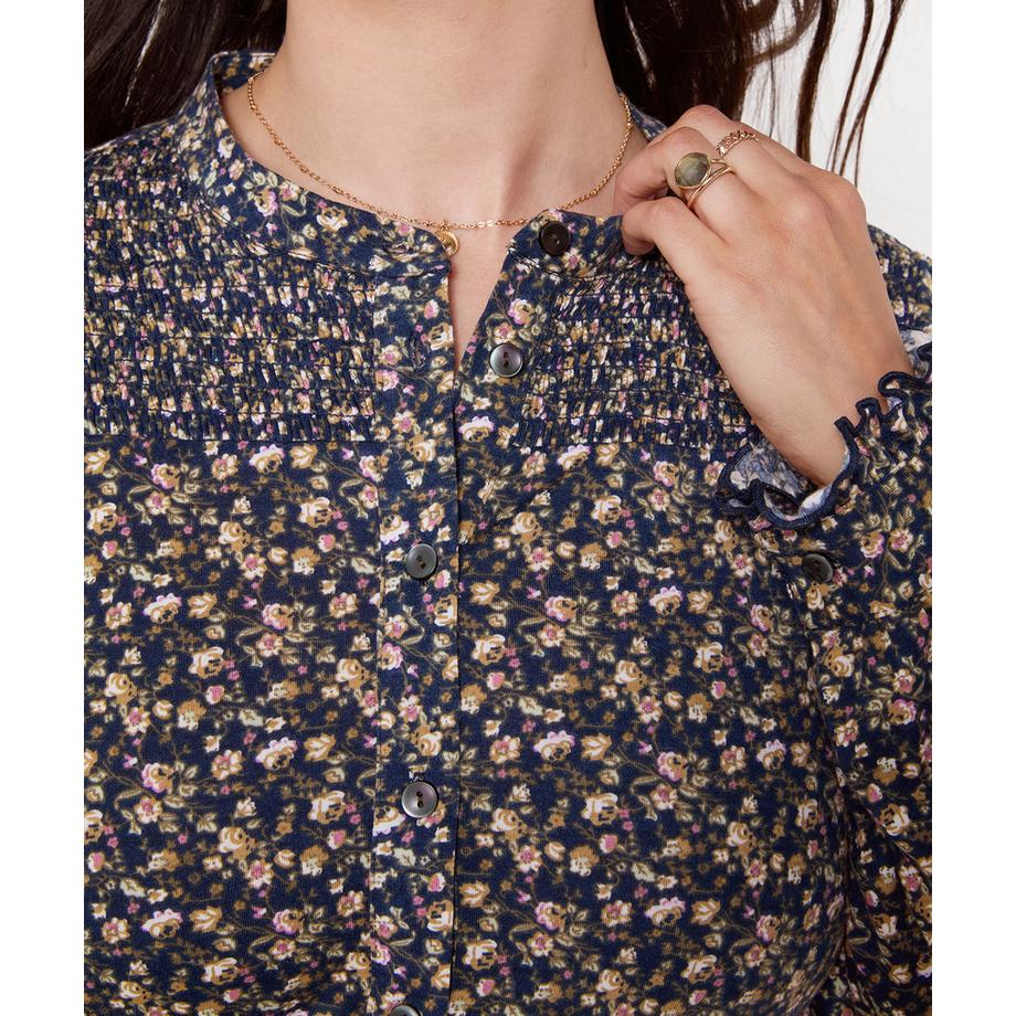 Joe Browns Blouse en Jersey Boutonnée Imprimé Floral  