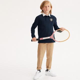 La Redoute Collections  Langärmeliges Poloshirt mit Stickerei 