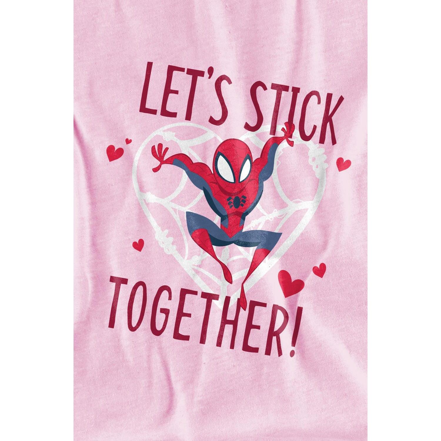 Spider-Man  Stick Together TShirt  Valentinstag 