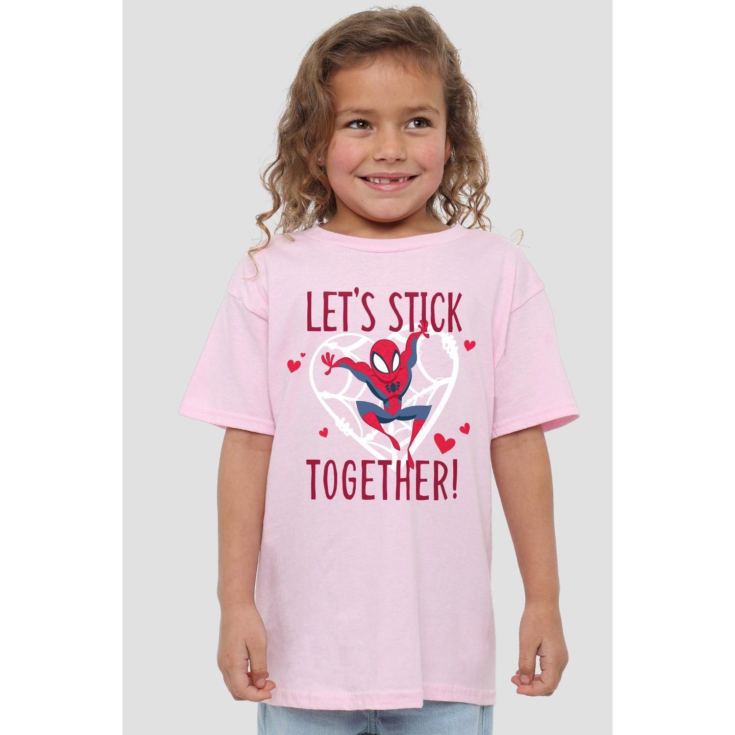 Spider-Man  Stick Together TShirt  Valentinstag 