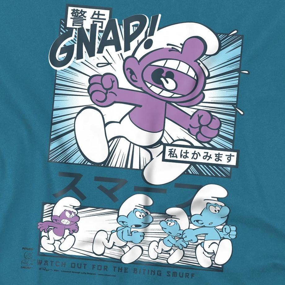 Les Stroumpfs  T-ShirtManga Watch For Biting Smurf 