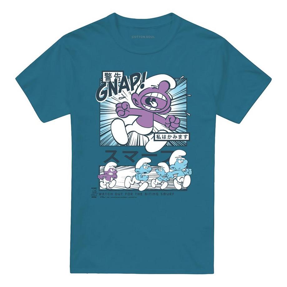 Manga Watch For Biting Smurf T-Shirt