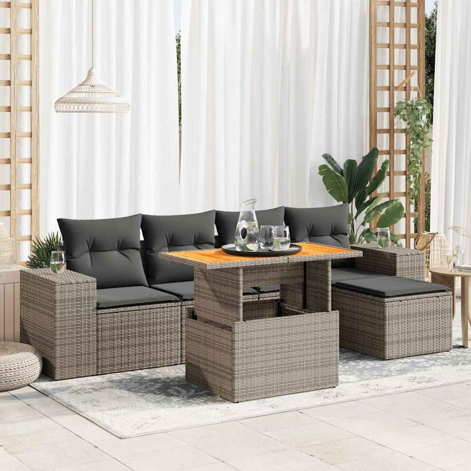 VidaXL Garten sofagarnitur poly-rattan  