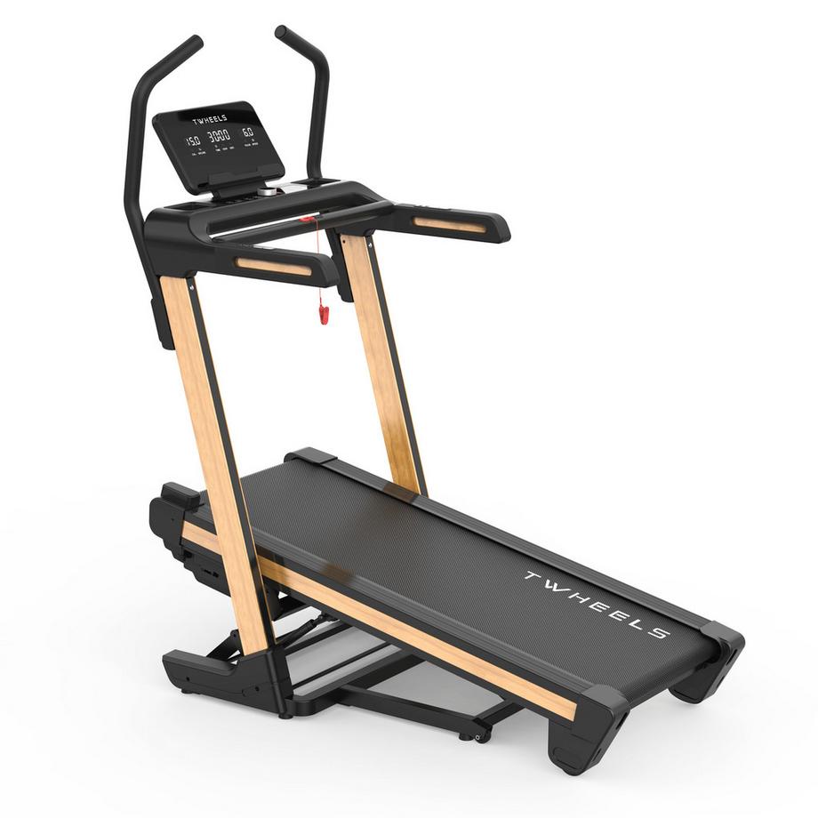 Tapis roulant professionale in legno di rovere con inclinazione – TWHEELS