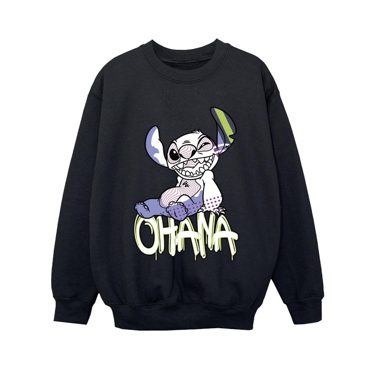 Disney  Lilo And Stitch Ohana Graffiti Sweatshirt 