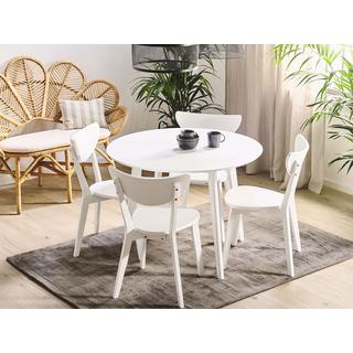 Beliani Esszimmer Set aus MDF-Platte Skandinavisch ROXBY  