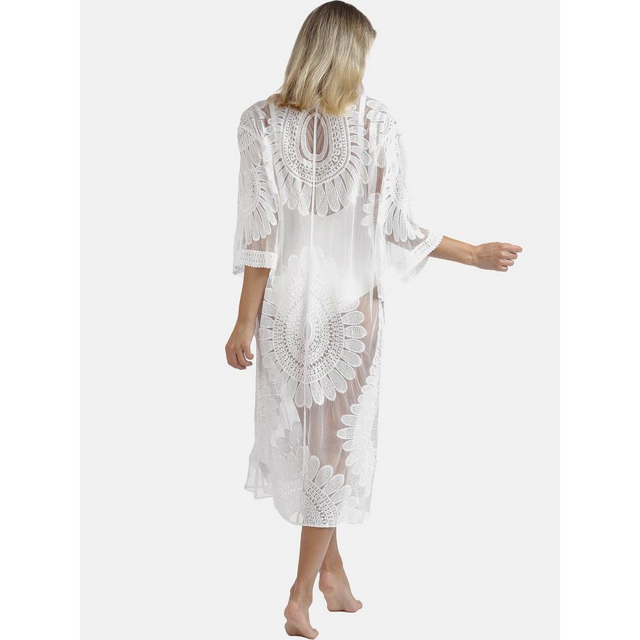 Admas Halblanger Strandkaftan Flower  