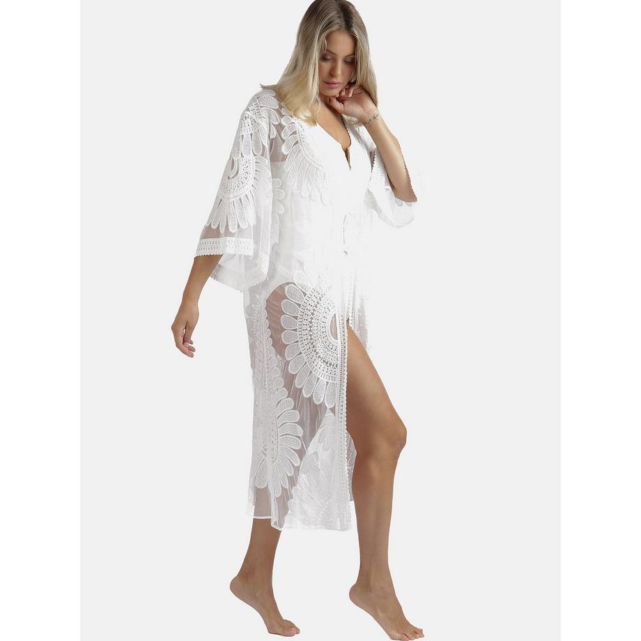 Admas Halblanger Strandkaftan Flower  