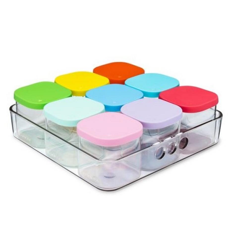 Yumbox Yumbox Chop Chop Serviertablett, quadratisch, lebensmittelecht  