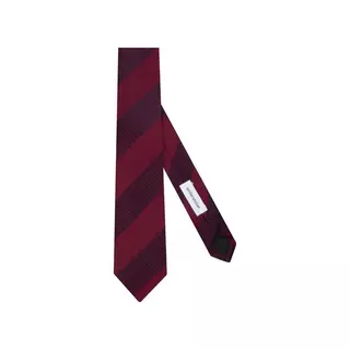 Seidensticker Krawatte Breit (7cm) Fit Streifen  Rot Bunt